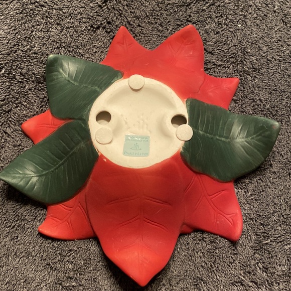PartyLite Poinsettia Candle Holders - Picture 6 of 8